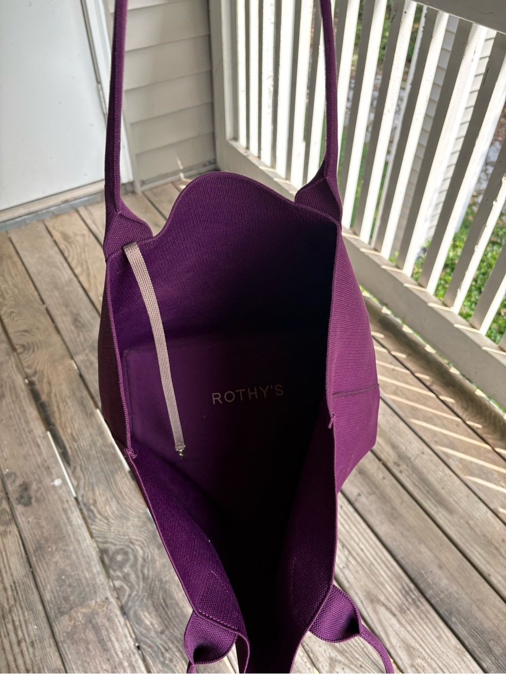 Rothy's Plum Lightweight Tote - Picture 3 of 3